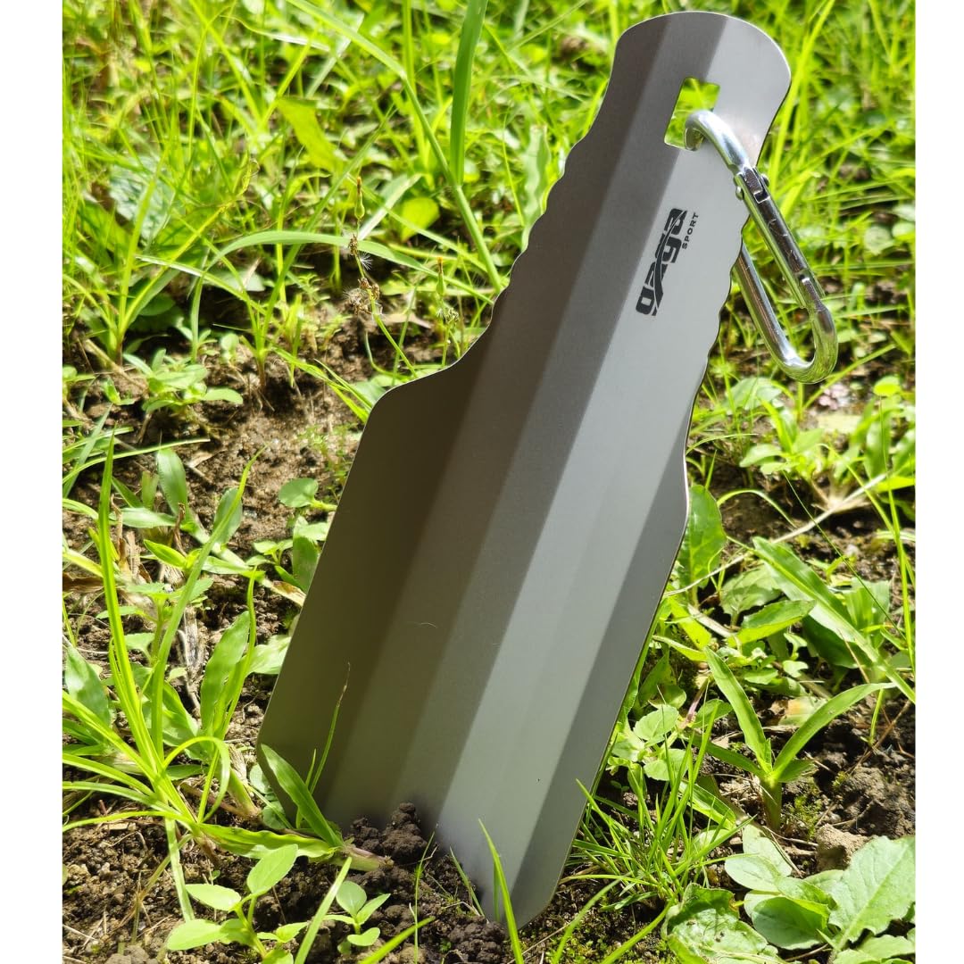 GagaSport Titanium Camping Shovel – Ultralight Hiking Trowel