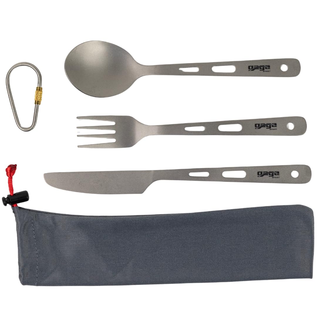 GagaSport Titanium Camping Utensils Set – Ultralight Kit