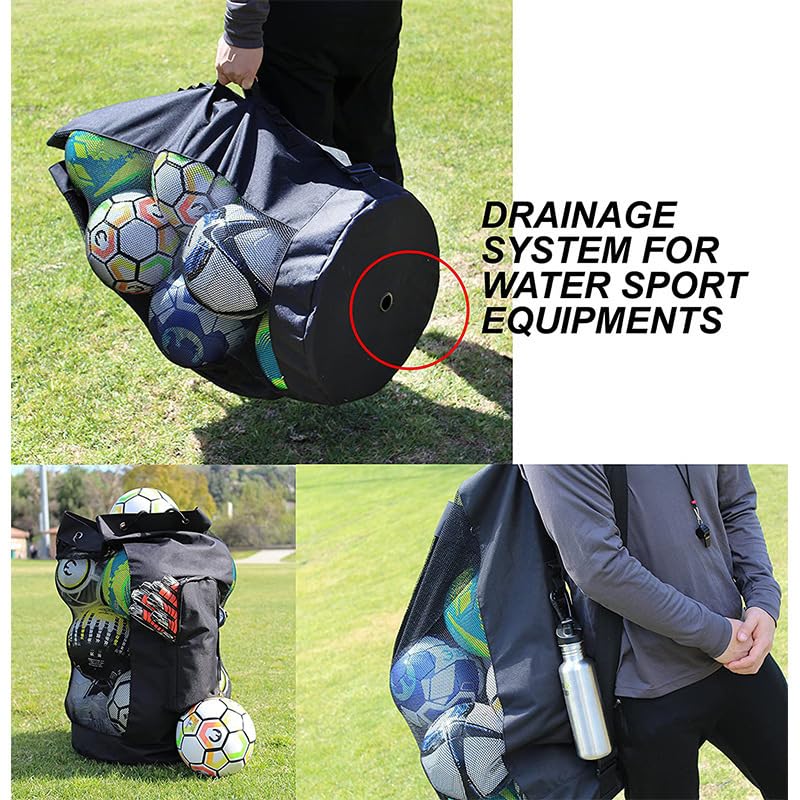 GagaSport XL Mesh Ball Bag – Holds 13 Soccer Balls