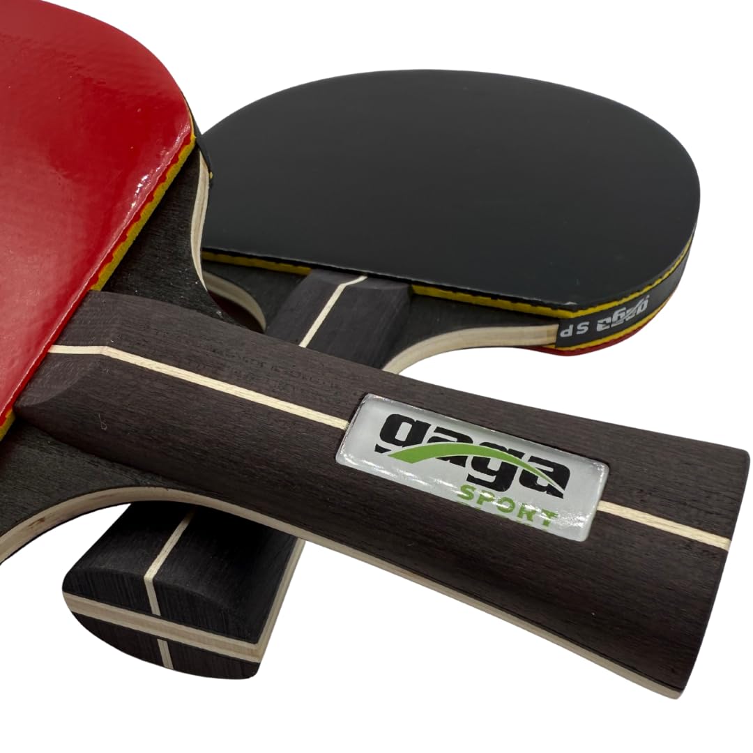 Gagasport Retractable Ping Pong Net Set – Portable Table Tennis Net, 2 Paddles, 6 Balls