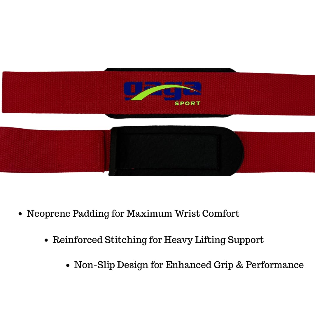 GagaSport Lifting Straps – Heavy-Duty Gym Wrist Wraps
