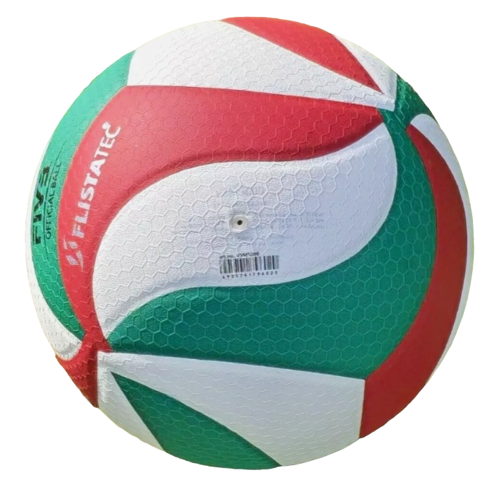 V5 Volleyball M5000 Soft Touch, Indoor/Outdoor PU Leather Ball, Size 5