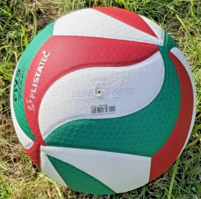 V5 Volleyball M5000 Soft Touch, Indoor/Outdoor PU Leather Ball, Size 5