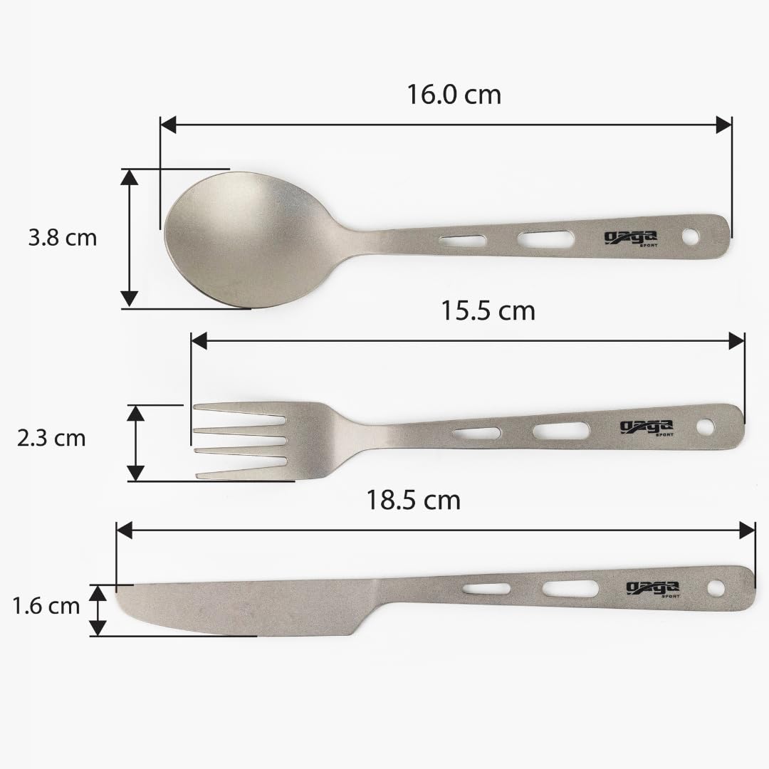 GagaSport Titanium Camping Utensils Set – Ultralight Kit