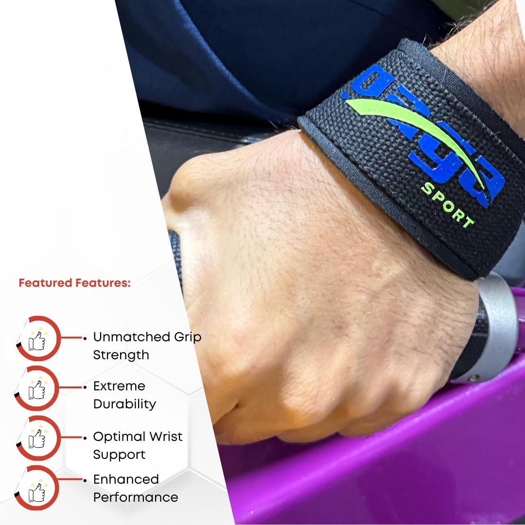 GagaSport Lifting Straps – Heavy-Duty Gym Wrist Wraps