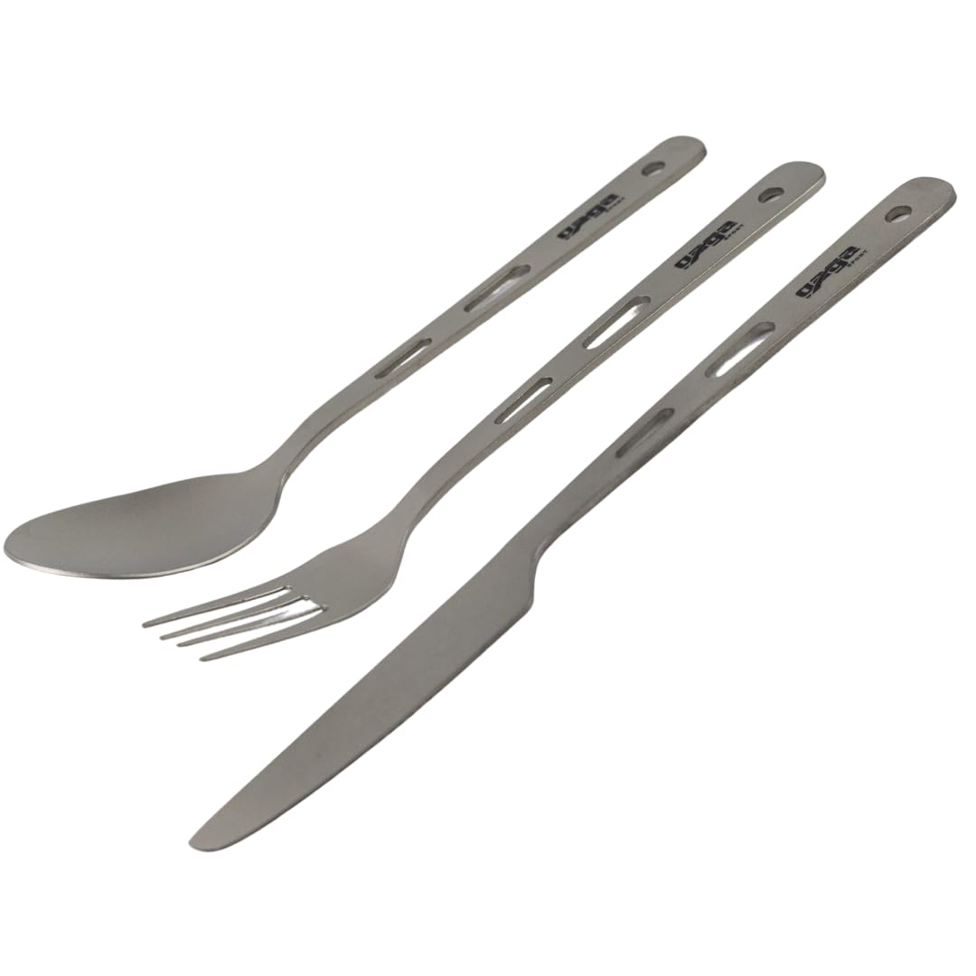 GagaSport Titanium Camping Utensils Set – Ultralight Kit